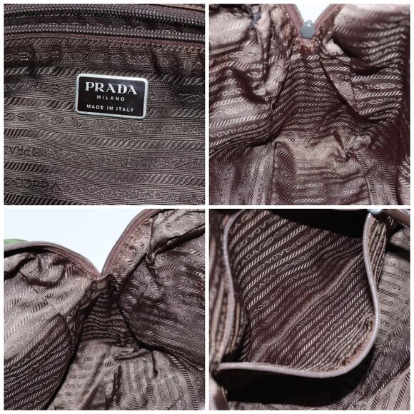 PRADA Hand Bag Nylon Khaki Auth ac2986 - Picture 15 of 16